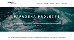 Desktop Screenshot of papagena-projects.de