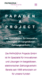 Mobile Screenshot of papagena-projects.de